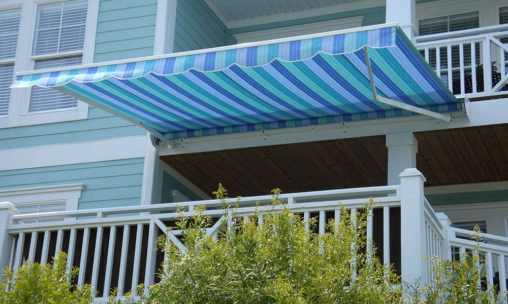 Unique Shade Awning on Patio 